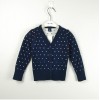 Autumn and winter children female Baby Knit Cardigan Sweater Girl jacket cotton wave 1-2-3 Huang Honglan