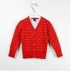 Autumn and winter children female Baby Knit Cardigan Sweater Girl jacket cotton wave 1-2-3 Huang Honglan