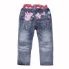 girls pants children clothing peppa pig trousers nova brand kids wear 100% cotton cowboy for baby girls G5203