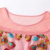 2015 flower girl dress fashion princess patchwork dress short sleeve summer folk silk party dress club original polo dress
