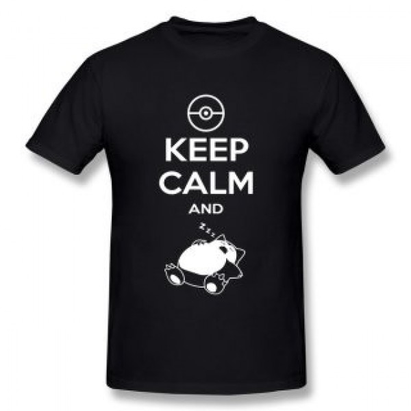 New 2014 Top Brand Slim Fit Mens T Shirt Keep Calm...