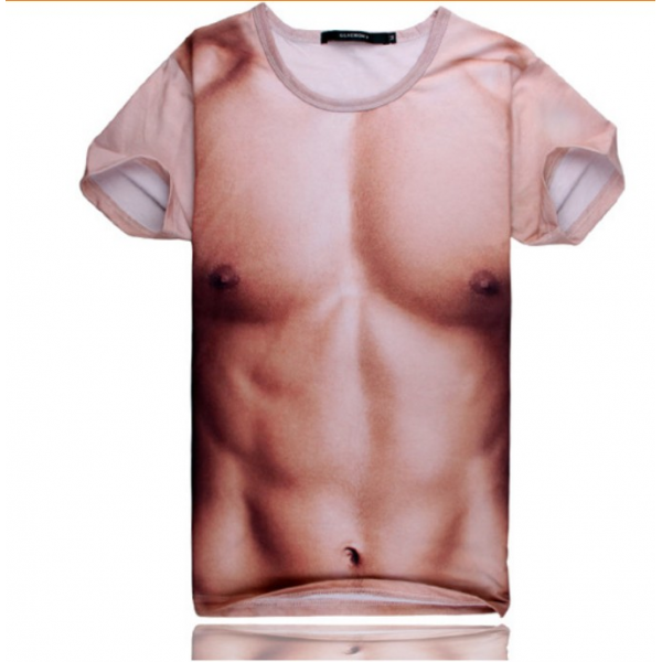 New Pensionality Style Men T Shirt Cultivate Morality Whimsy Industries Muscles 3D Man t-shirt