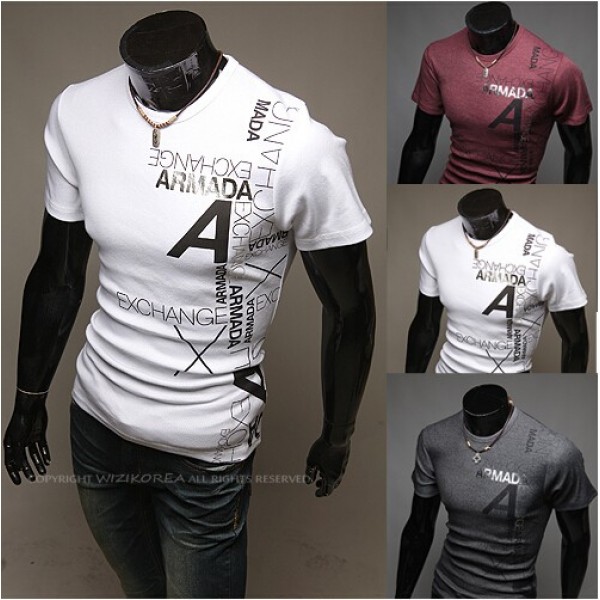 summer fashion print shirt Mens shorts sport T-shirts TeesMen skull tshirt casual shirts for men