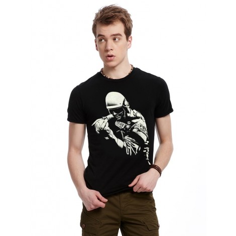 New men's 3D personality T-shirt, 3D T-shirt, CS gun character pattern