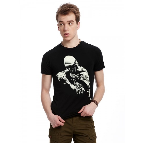 New men's 3D personality T-shirt, 3D T-shirt, CS gun character pattern