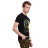 3D new men's short sleeve T-shirt, death skull creative personality cotton T-shirt, European style Menswear