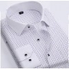   2015 New Fashion Style Polka Dot Men Shirts Long-Sleeve Cotton Shirt plus size S-4XL 30cl