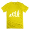 Men's Personalize Sheldon Cooper Human Evolution Futurama Robot Evolution Geek T-shirt