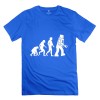 Men's Personalize Sheldon Cooper Human Evolution Futurama Robot Evolution Geek T-shirt