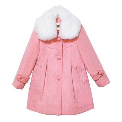 Kids girls woolen coat 2015 autumn and winter fashion woolen coat big virgin thick warm coat