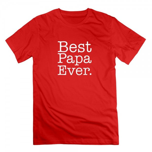 Men's Custom Best Papa Ever T-shirt