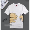 New Arrivals Summer Printed Men's Short Sleeve T-shirt 3 D Hand Cotton Fabric Fashion   Hombre Casual Hip Hops Tops Tees