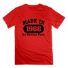 Men's Personalize 50th Birthday Gift Made 1966 Original Parts Black T-shirt