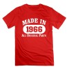 Men's Designed 50th Birthday Gift Made 1966 Original Parts T-shirt