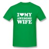 Men's Custom I Love Awesome Wife T-shirt