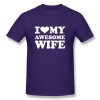 Men's Custom I Love Awesome Wife T-shirt