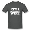 Men's Custom I Love Awesome Wife T-shirt