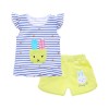 children   pure cotton girl short sleeve T-shirt two-piece fashion baby clothes