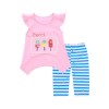 children   pure cotton short sleeve T-shirt two-piece fashion girl clothes