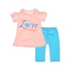 children   pure cotton short sleeve T-shirt two-piece fashion girl clothes